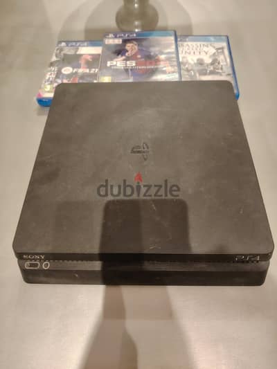 سليم Ps 4 +  دراع +  4العاب