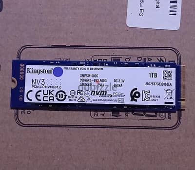هارد Kingston Nv3 Nvme 1TB هيلث 100%