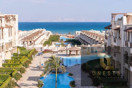 Ground floor chalet for sale with garden sea view in Blue Blue, Ain Sokhna, at a special price, delivery within one year, and with payment facilities.