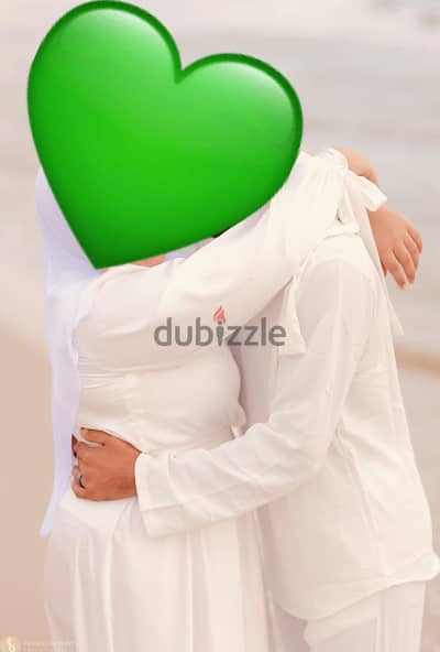 فستان ابيض ستان ساده