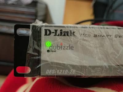 D-Link DES-1210-28 Smart Managed Switch + Power supply cable