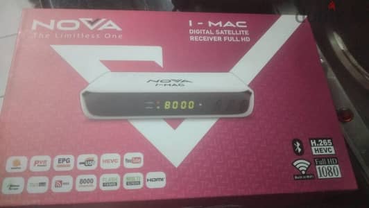رسيفر نوفا إي ماك (NOVA I-MAC استخدم 10 ايام فقط