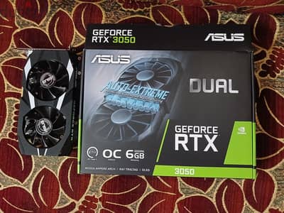 Asus dual rtx 3050 6GB زى الجديد