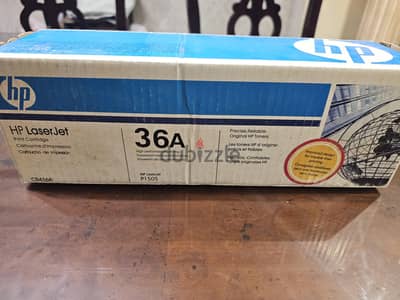 حبارة ليزر أصلية HP 36A (CB436A) جديدة تماماً متبرشمة بالكرتونة
