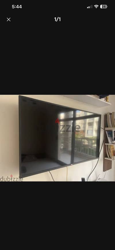 Tv Screen + receiver + ضمان بالكرتونة