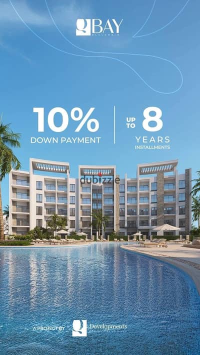 شاليه غرفتين للبيع علي  فيو علي البحر مباشر وعلي الاجون  ومتشطب بالكامل بمقدم 10 % وقسط علي 8 سنين