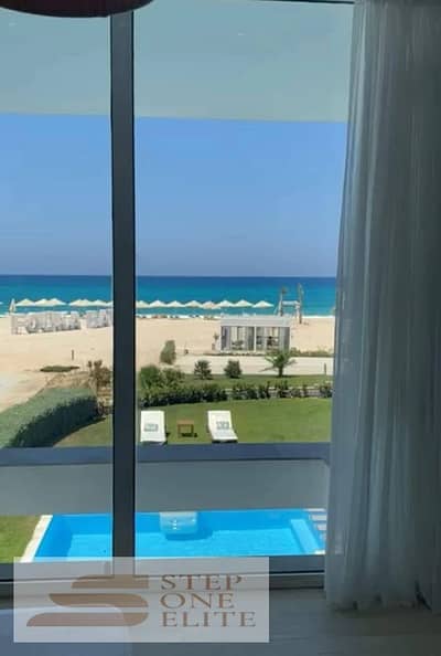 Seafront Villa for Sale with Immediate Delivery in the Heart of Ras El Hekma – Private Pool