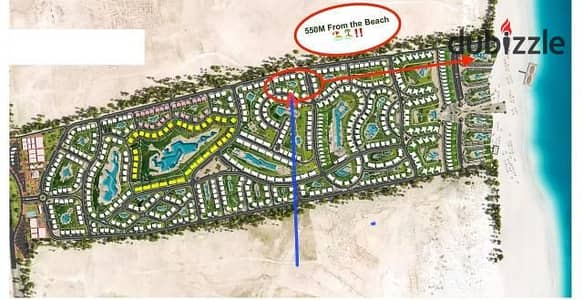 شالية أرضى 3 غرف بحديقة للبيع فى قرية جايا دايركت بول
