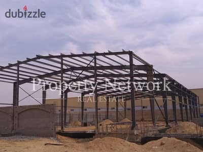 Warehouse 1000m for Rent Zahraa El Maadi Industrial Zone