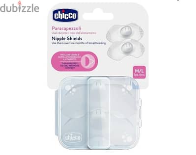 Nipple shield chicco size s/m حلمه صناعي  استعمال اسبوع تعقيم ذاتي
