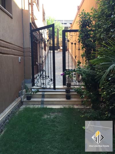 Apartment for rent, administrative or residential, Yasmin Compound, ground floor, low, with a private entrance and a private garden.