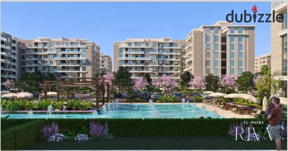 Apartment for sale in La Vista El Patio Riva, Sixth Settlement—located next to Hyde Park and commercial centers, and near 90th Street—with a down paym