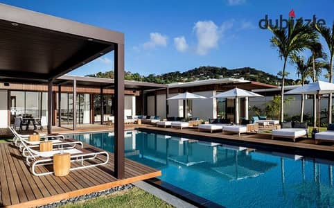 3-bedroom chalet in Silver Sand, finished in a hotel style + air conditioning. Total price on installment over 8 years = 21 million with 5% down payme