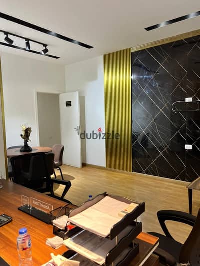 Fully furnished office 140m in Beverly Hills, Sheikh Zayed, first floor, 58. A unique opportunity for companies and administrative offices looking for a ready-to-work location.