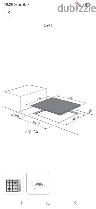 Elba built in cooker