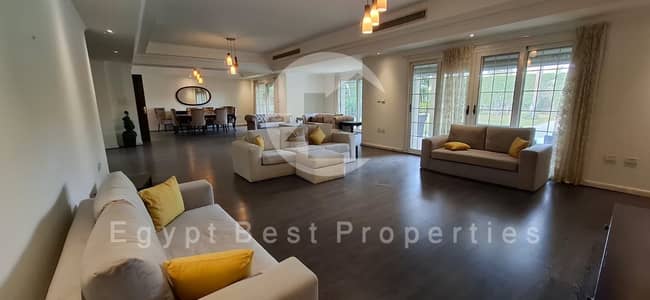 Luxury villa with Big heated pool open view in Katameya Heights