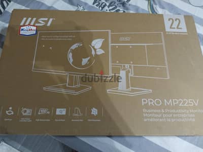 شاشة Msi 1080p     100hz استعمال خفيف جدا بالكرتونة التواصل بالهاتف بس