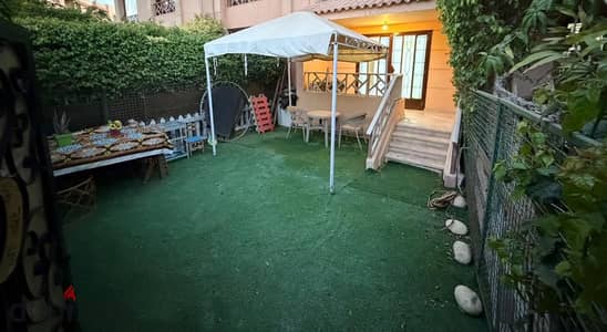 Ground-floor apartment for sale with a private garden in Rehab—3 bedrooms, fully finished, at a great price