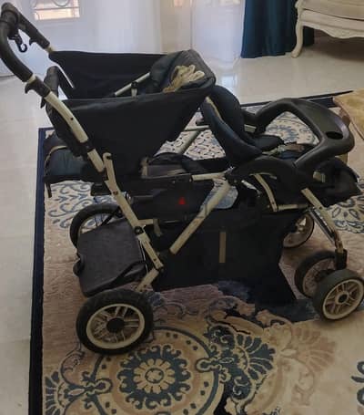 stroller brand infinity عملية جدا زائد مساحة تخزين أسفل السترولر