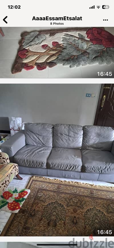 كنبه جلد طبيعى وارد انجلترا ايكيا
