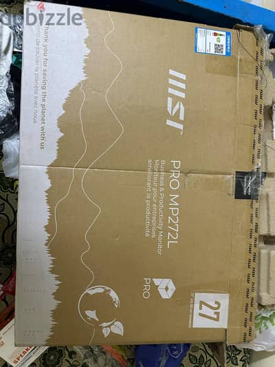 MSI 27 INCH 100 Fps 1080 resolution MP272L