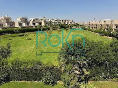town house corner for sale in palm hills golf extention,354sqm,simi finished