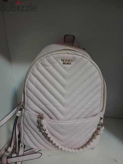 Original victoria's Secret Chevron Quilted Mini Backpack (Pink)
