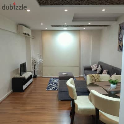 Furnished apartment on the ground floor with a garden for rent at a bargain price in a prime location in Al-Rehab