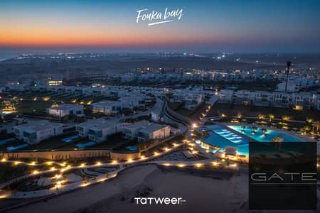 For sale, a penthouse chalet in Fouka Bay, Ras El Hikma, direct on the lagoon | Finished with air conditioning and immediate receipt.