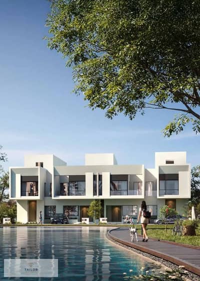villa for sale in water way triangle new cairo lowest price in the project fully finished