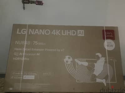 LG 75" nano 4k uhd nu84 smart
