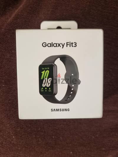 Samsung Galaxy fit 3 gray sealed box  ساعة سمارت جلاكسي