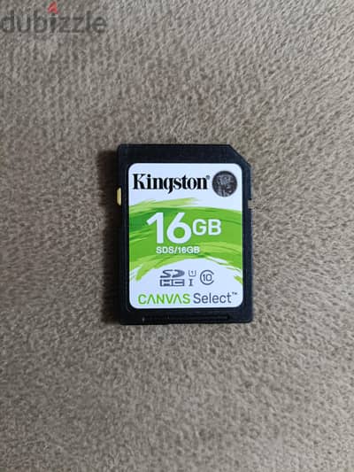memory Kingston canvas 16g