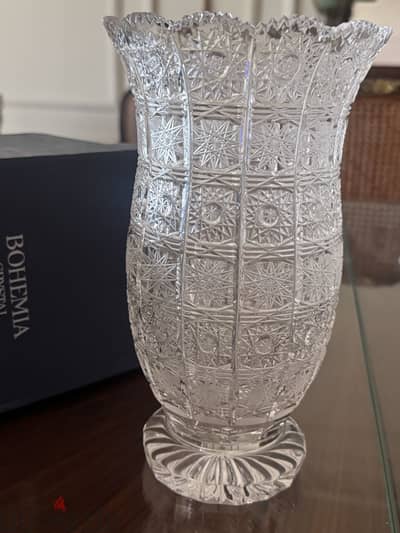 Crystal Bohemian vase