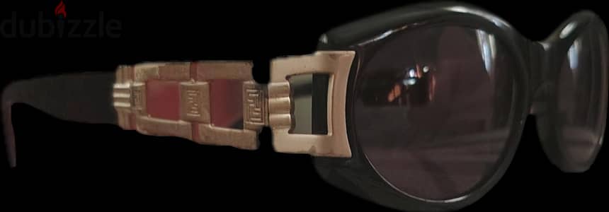 Vintage Fendi SL 7516 Sunglasses Black & Gold