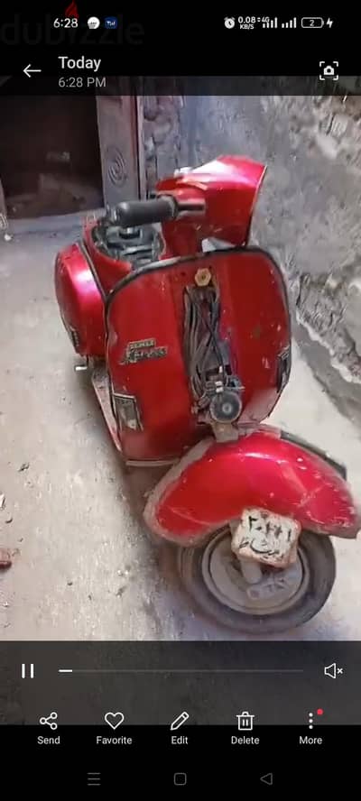 فيسبا صباب 2009 رخصه منتهيهه