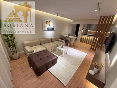 Furnished apartment for rent in Al Rehab, ultra-super deluxe finishing, first occupancy, never used, in the new seventh phase.