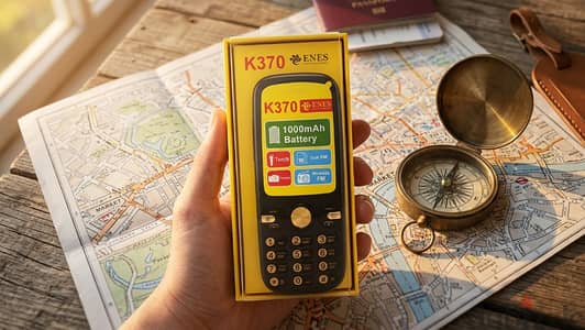 هاتف محمول من نوع "فيشر فون" (Feature Phone) طراز Enes K370،