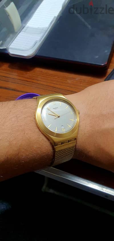 للبيع: Swatch Mesh O'Honey YWG409M ذهبية أصلية