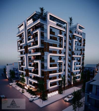 A 95-square-meter apartment is available for immediate occupancy in Zahraa El Maadi, next to Wadi Degla Club, within the Rivian Degla Tower complex. T