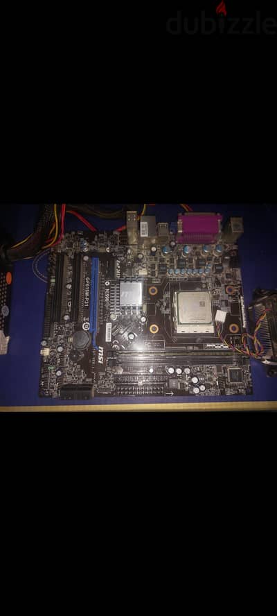 Motherboard msi gf651m p31 with amd sempron cpu + 2gb ram + PSU