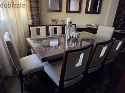Dinning table with 8 Chairs