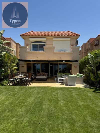 Standalone villa for sale, first row in Telal North Coast, 280 SQM, 5 bedrooms, fully furnished, with ACs and appliances, ready to enjoy.