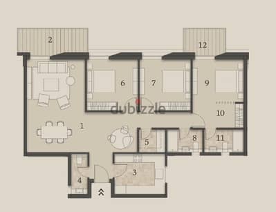 Al Burouj - Parkland Residences 3 BRs 170 m2