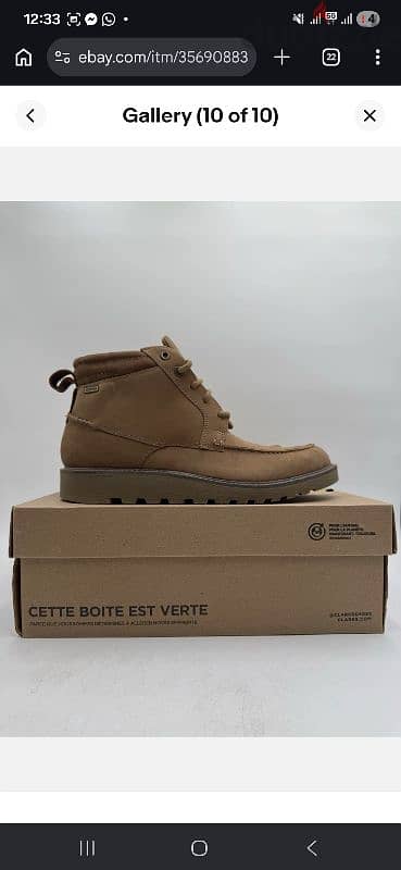 Clarks HINSDALE MID Men's NEW Mid Boot Beige