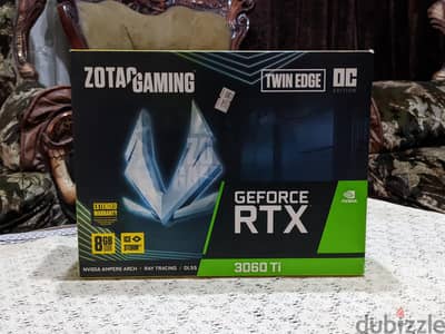 RTX 3060 8GBTI الكارت بحاله ممتازه  نسخة نادرة فى سوق  درجه حراره 79