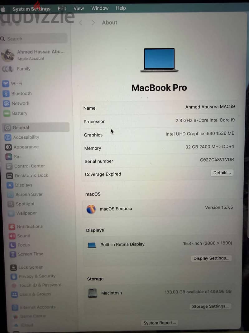 MacBook Pro 15.4 inch 5