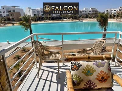 Chalet First Row Lagoon Luxury Finishing + Discount 28% + Free Residence For Sale In Swan Lake Gouna Next To Soma Bay Hurghada And Makadi
