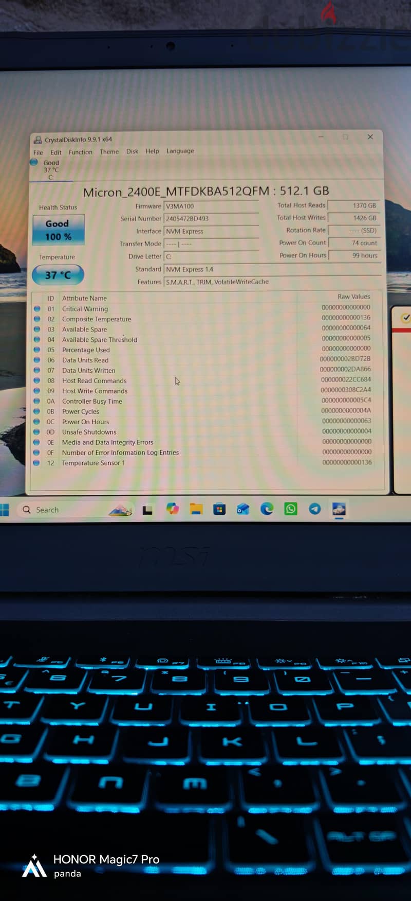 msi thin 15 B13VE 4