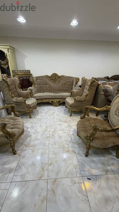 صالون مدهب من دمياط